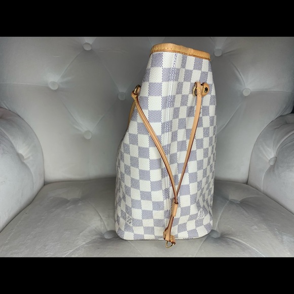 ♥️SOLD♥️Louis Vuitton Neverfull MM Damier Azur - Picture 4 of 8